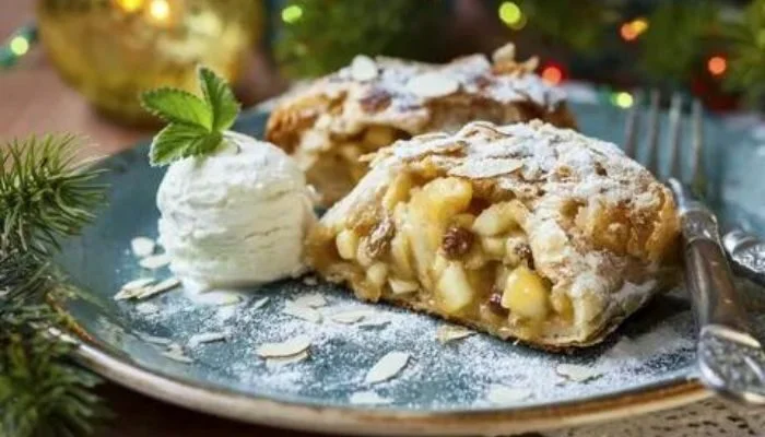 Torta de Maçã - Strudel de Maçã 4 strudel de maçã